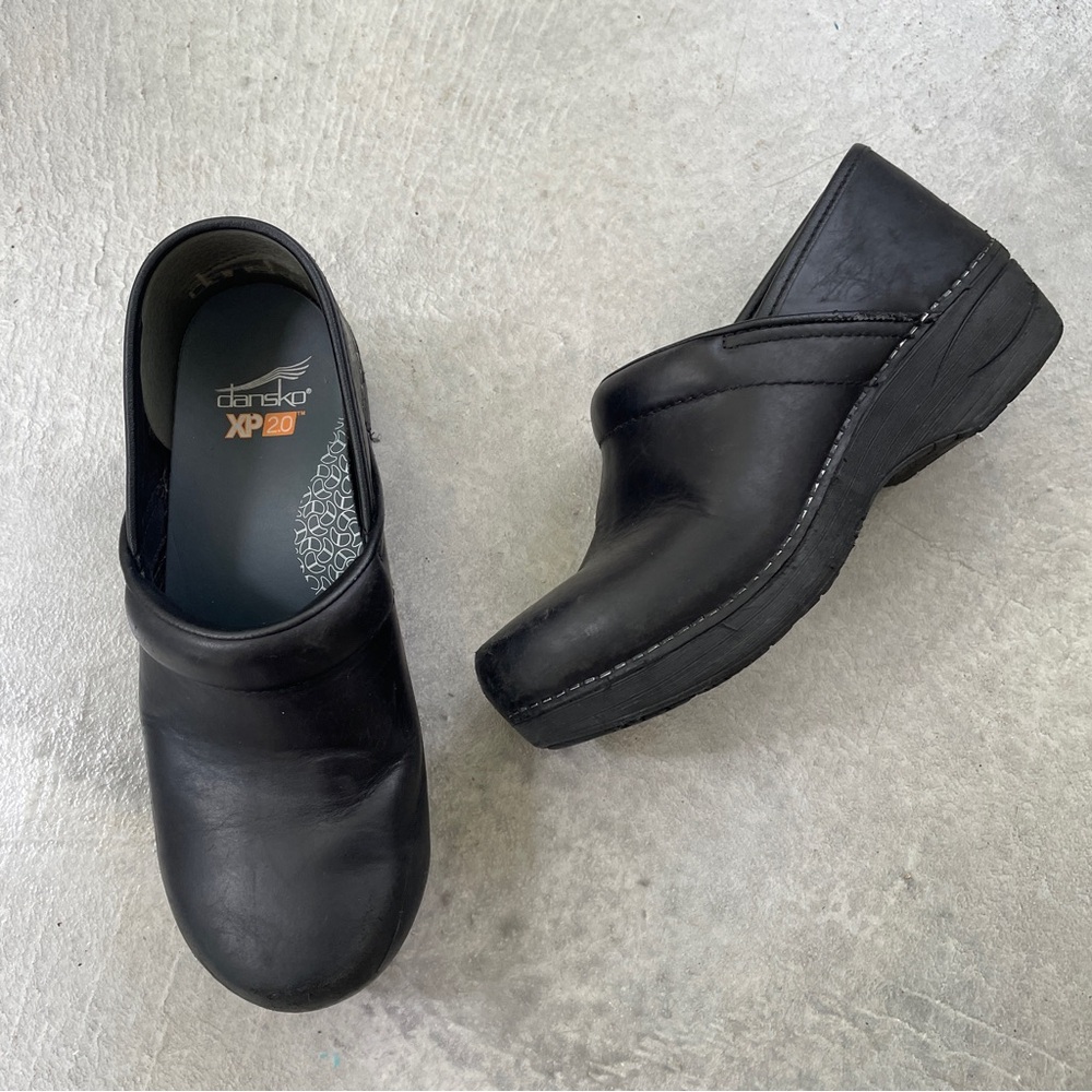 Dansko Black Slip-On XP 2.0 clogs
